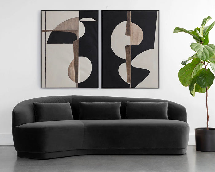Soraya 99" Shadow Grey Sofa