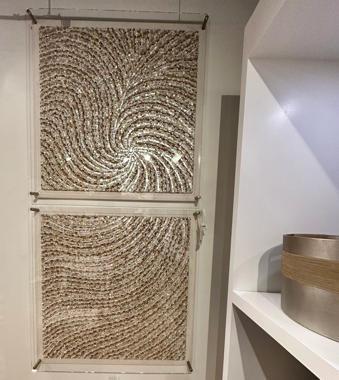 Bayside 40" Shells & Acrylic Wall Decor