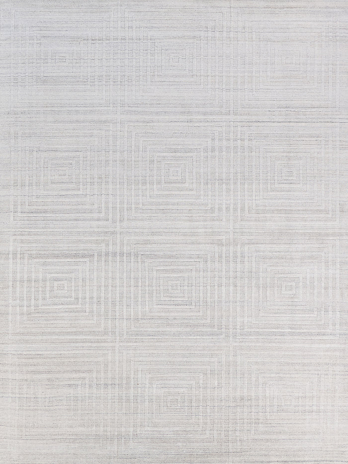 Cleo Modern Patterned Ivory Area Rug - Elegance Collection