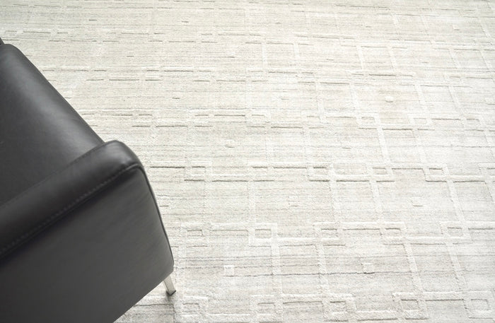 Cleo Textured Ivory Area Rug - Elegance Collection