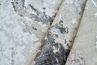 Ella Silver/Ivory/Grey Luxury Area Rug - Elegance Collection