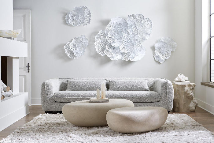 White Wall Flower Art