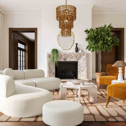 Sofie Cream Boucle Sectional Sofa - Luxury Living Collection