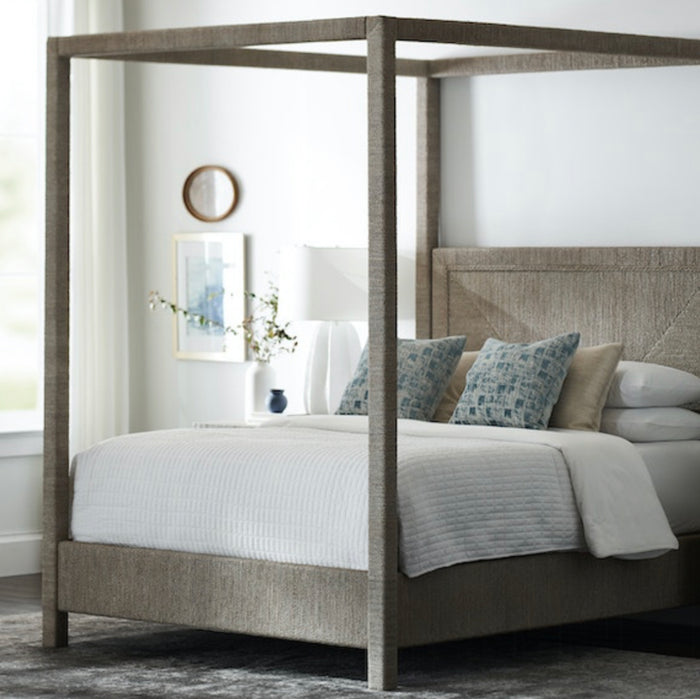 Woodside Canopy Bed - White Sand