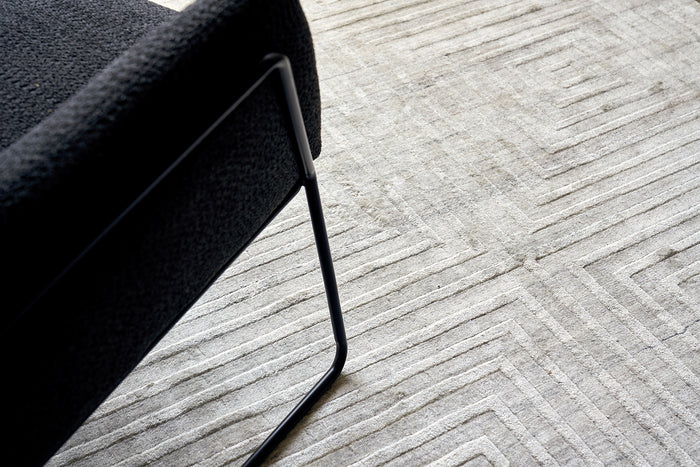 Cleo Modern Patterned Ivory Area Rug - Elegance Collection