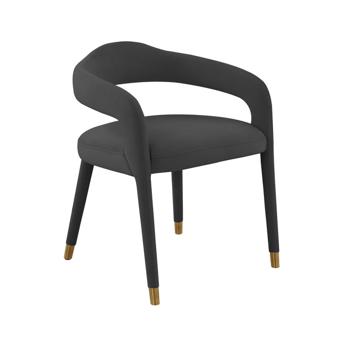Bailey Black Velvet Dining Chair - Luxury Living Collection
