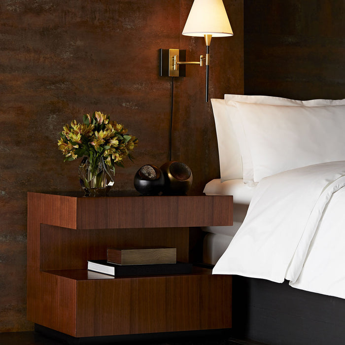 Layton Satin Walnut End Table
