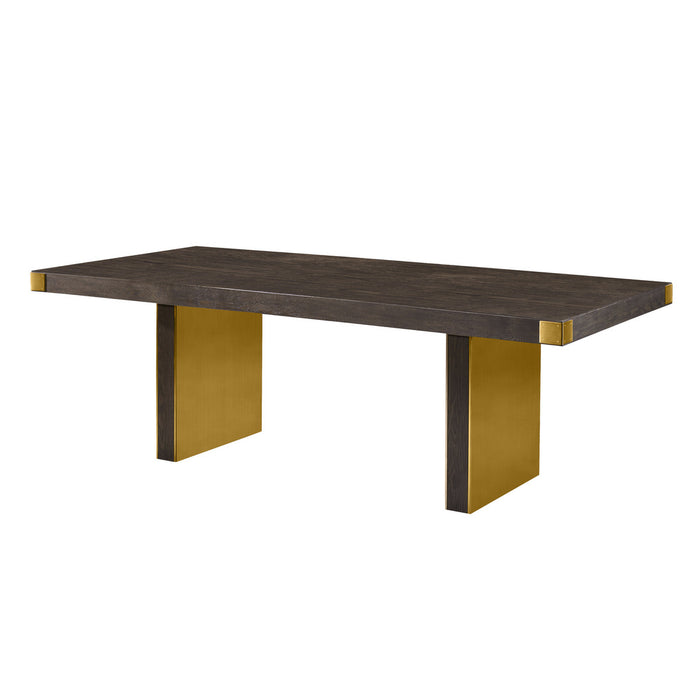 Sarpa Chocolate Brown Ash Dining Table - Luxury Living Collection