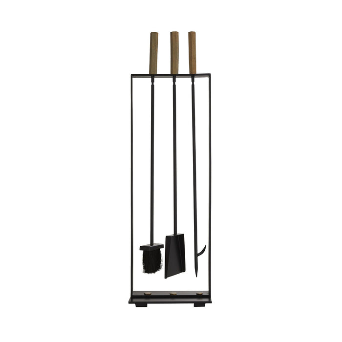 Romy Blackened Fireplace Tool Set