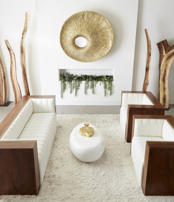 Glimmer Gold Leaf Mirror