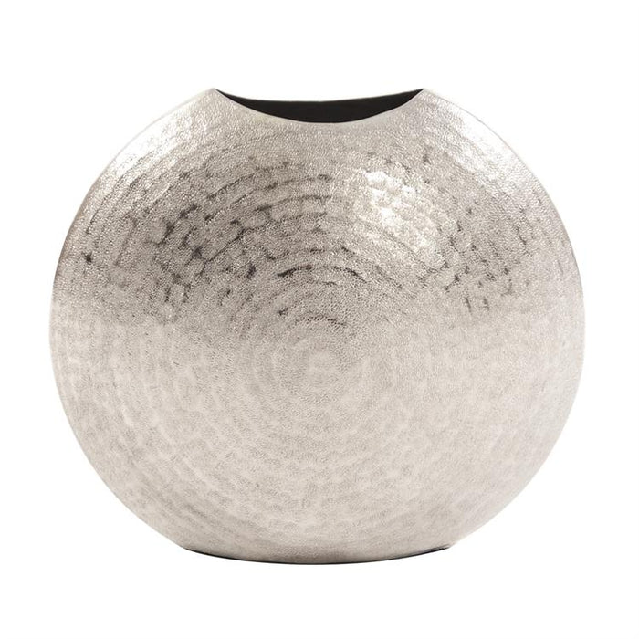 Frosty Silver Metal Vase