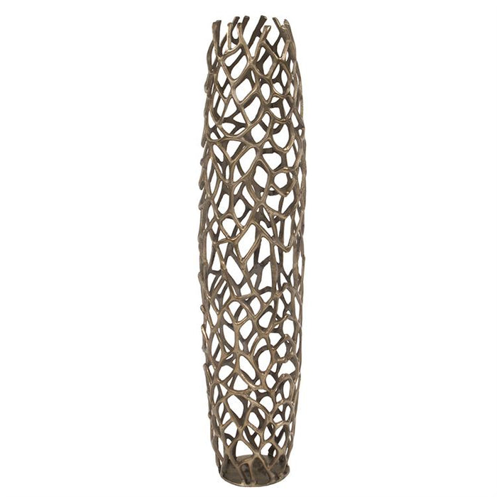 Bronze Aluminum Root Vase
