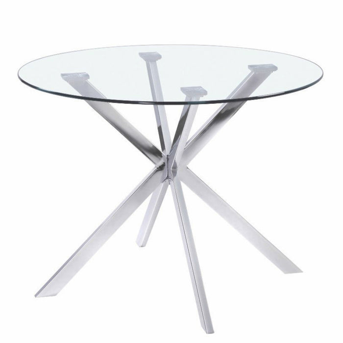 Tempo Polished Chrome Dining Table