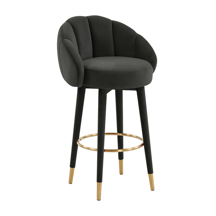 Morant Black Swivel Bar Stool - Luxury Living Collection
