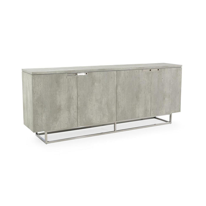 Emporia Grey Four-Door Credenza - Luxury Living Collection