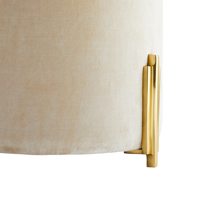 Aarna Sterling Velvet Ottoman