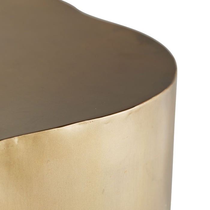Macon Antique Brass End Table