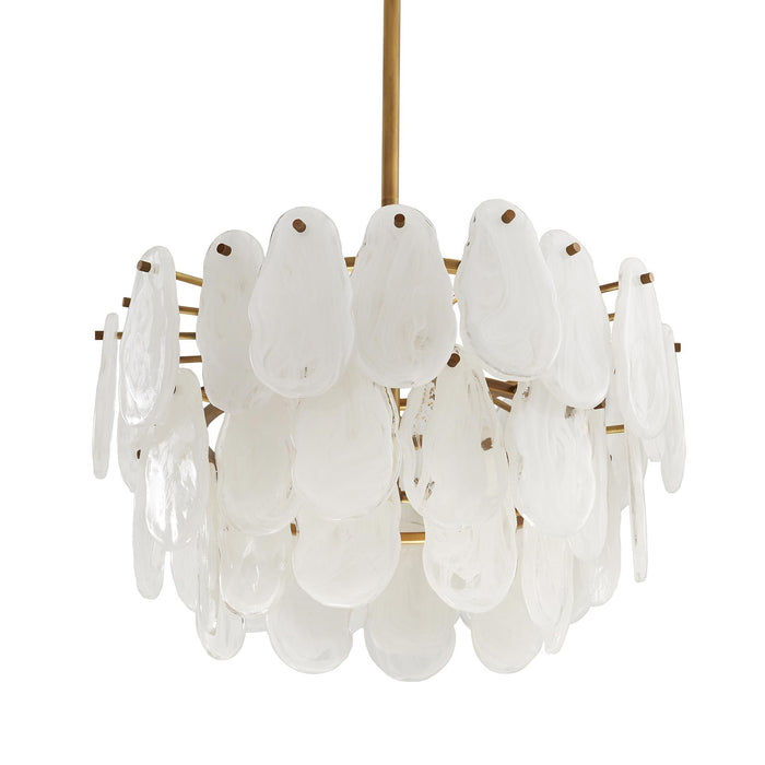 Pietra Antique Brass Chandelier
