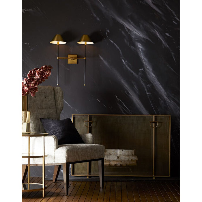 Marcella Antique Brass End Table
