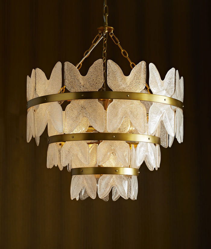 Frisco Antique Brass Chandelier