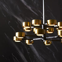Henderson Vintage Brass Two Tier Chandelier