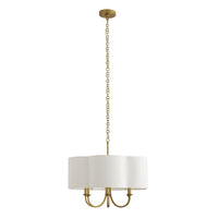 Huntington Antique Brass Small Chandelier