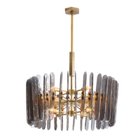 Laredo Antique Brass Chandelier