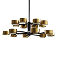Henderson Vintage Brass Two Tier Chandelier