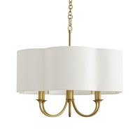 Huntington Antique Brass Small Chandelier