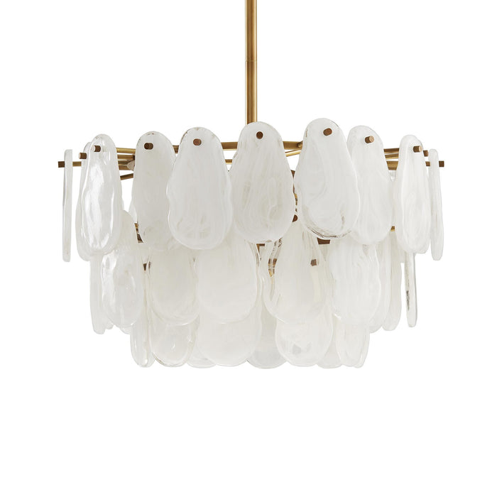 Pietra Antique Brass Chandelier