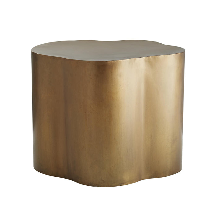 Macon Antique Brass End Table