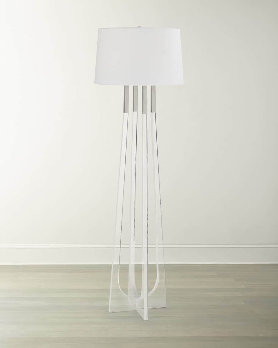 Acrylic tripod 2024 floor lamp