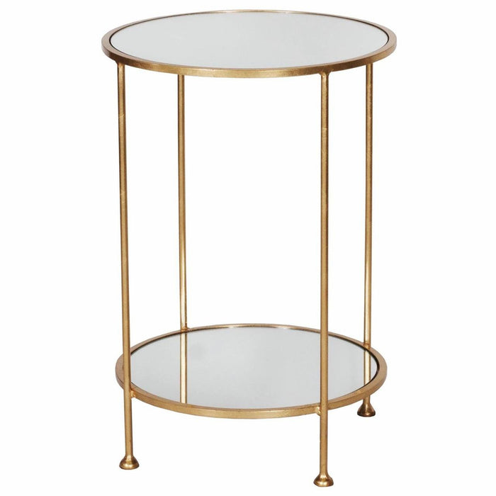 Auston 18" Gold Leaf Accent Table