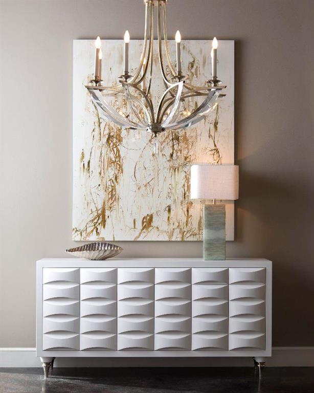 Elaine Crystal Eight-Light Chandelier - Luxury Living Collection
