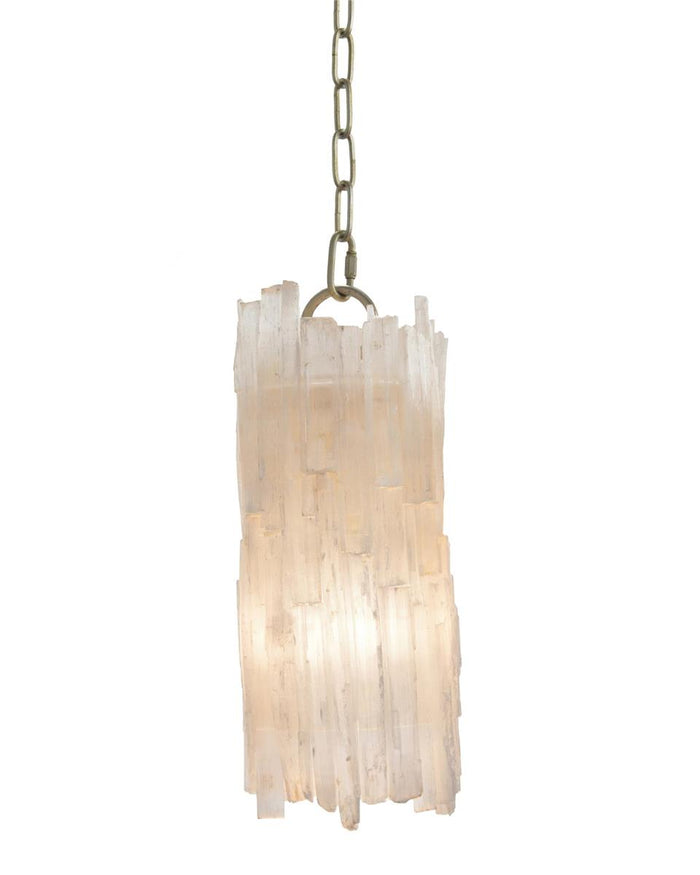 Aubrey Natural Selenite Pendant - Luxury Living Collection