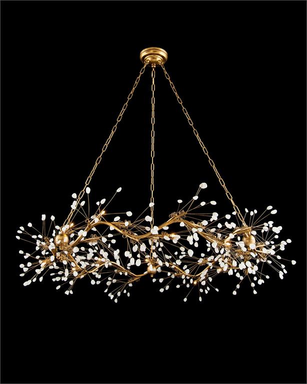 Jacqueline Waving Twelve-Light Quartz Pendant - Luxury Living Collection