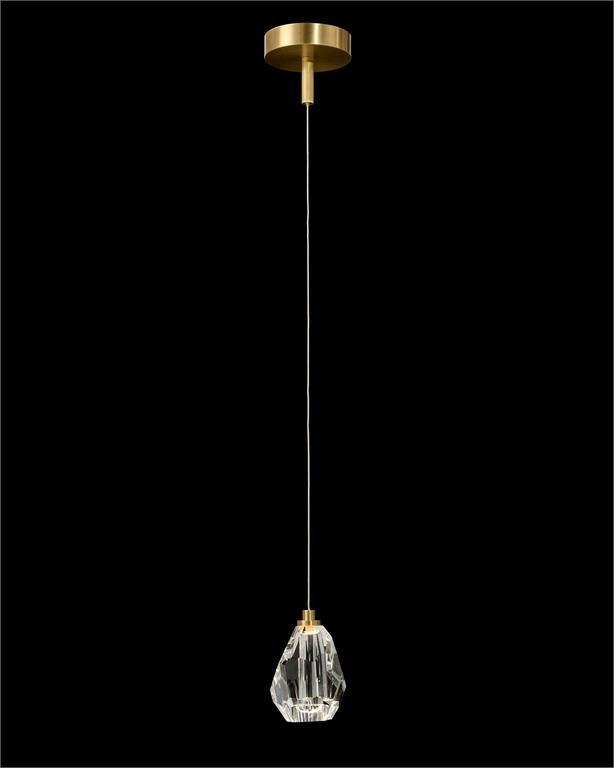 Stourton Chunk Crystal Single Droplight - Luxury Living Collection