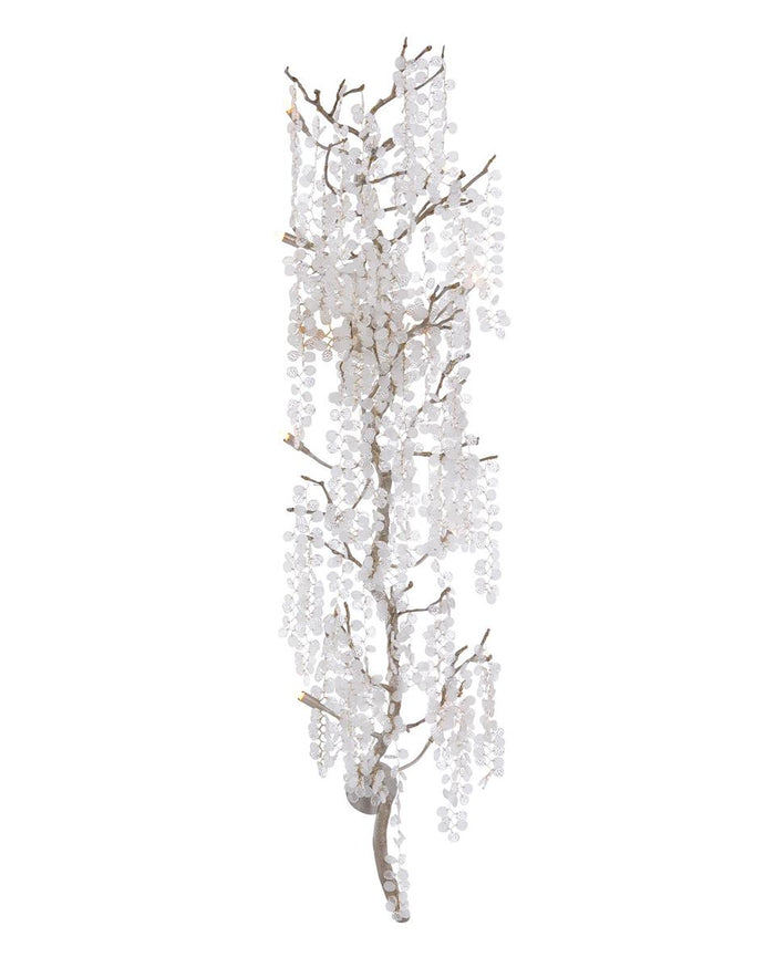 Willow Illuminated Clear Crystal Eight-Light Wall Sculpture