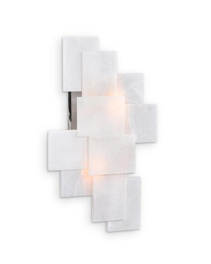 Estonia Alabaster Wall Sconce w/ Nod to Mondrian - Luxury Living Collection