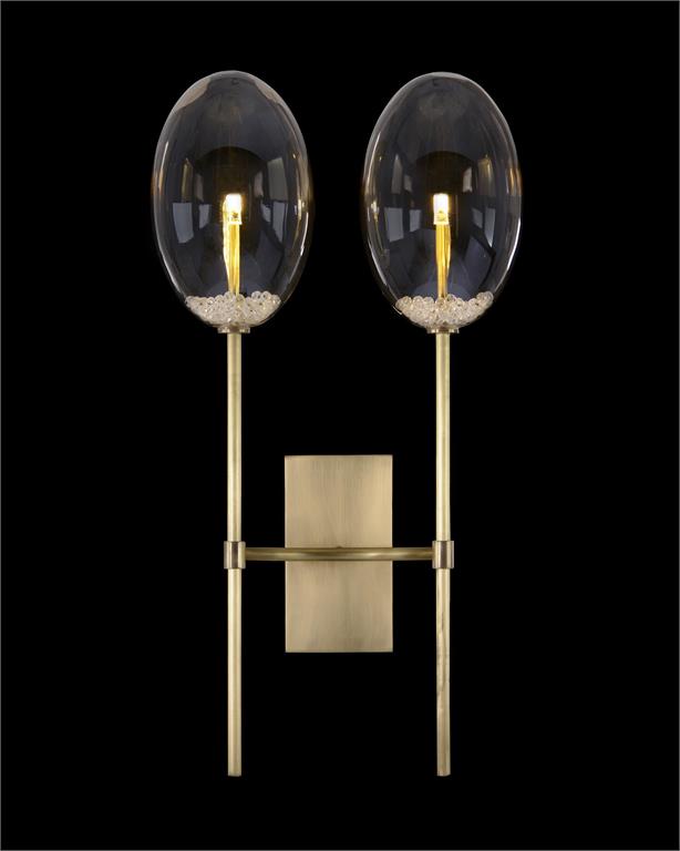 Echo Glass Globe Two-Light Wall Sconce - Luxury Living Collection