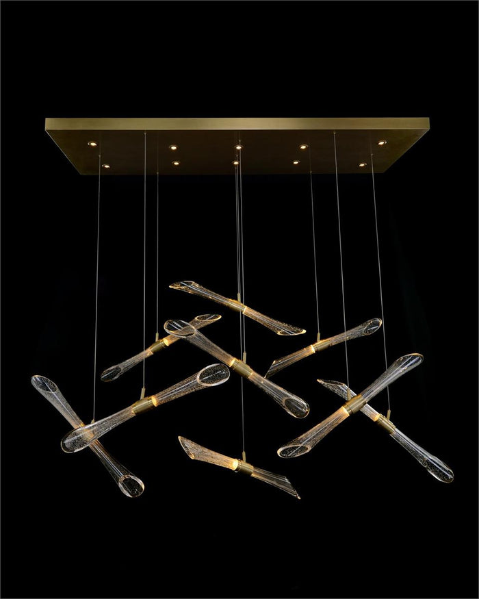Varese Nine Fluted Light Tube Chandelier - Luxury Living Collection