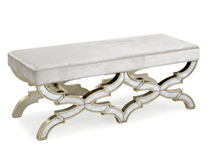 Eliza Notre Dame Smoke & Champagne 50.5" Custom Bench
