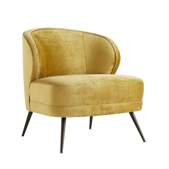 Agustin Marigold Velvet Chair