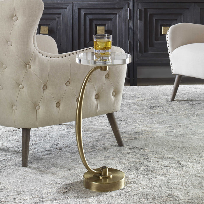 Delphine Gold Accent Table