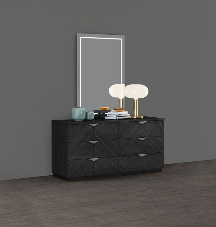 Kenley Grey Angley Bedroom Dresser Mirror