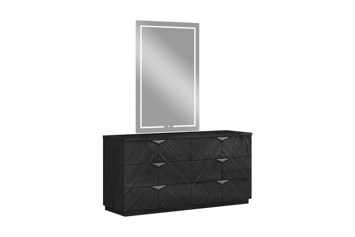 Kenley Grey Angley Bedroom Dresser Mirror