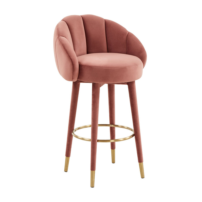 Morant Salmon Swivel Bar Stool - Luxury Living Collection