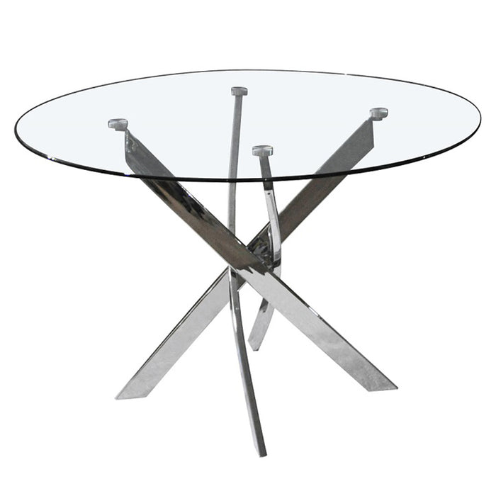 Sinclair Polished Chrome Dining Table