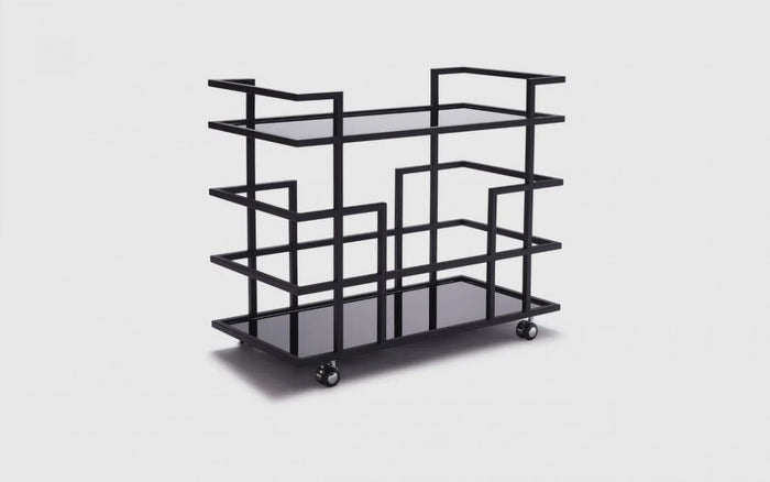 Vino Black Glass Wine Rack