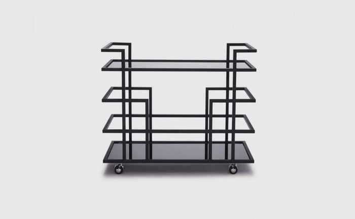 Vino Black Glass Wine Rack
